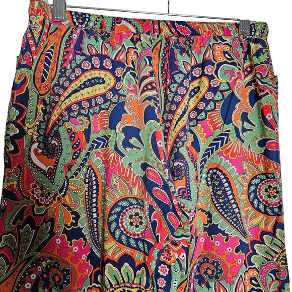 Vera Bradley Womens Venetian Paisley Cotton Pajama Pants Size M Retired Pattern - Picture 9 of 12